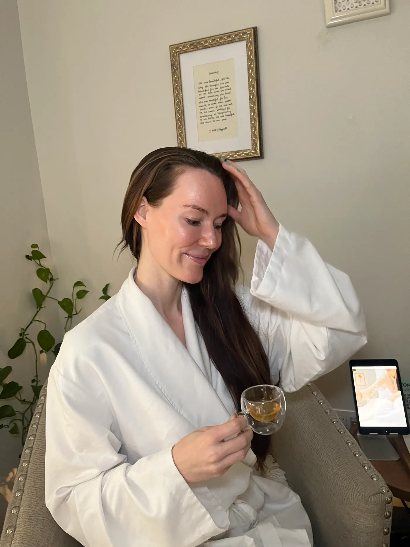 Ceremonial tea served after every treatment